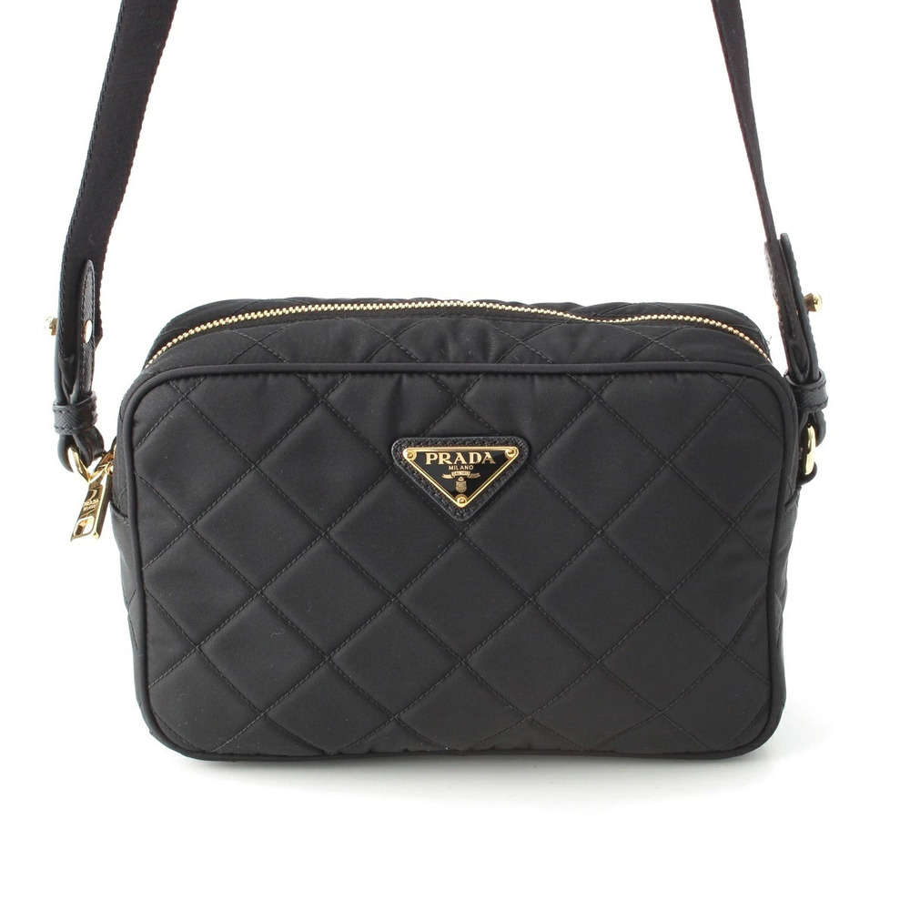 Prada Quilted Shoulder Bag Black